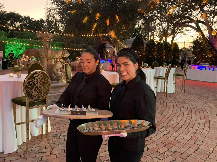 Our servers, ready for guests